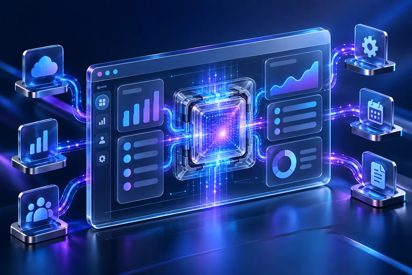 Illustration : intégrer IA application SaaS
